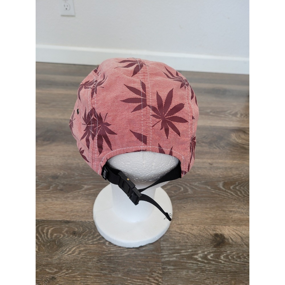 HUF 5 Panel Hat Leaf Print Camp Cap Adjustable Strapback #5 - Picture 4 of 8